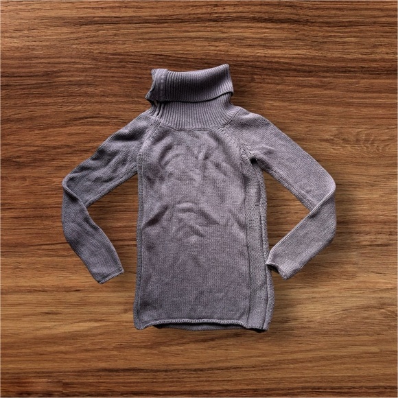 Guess Est 1981 Reg Gray knit sweater turtleneck zip up neck cute warm knit XS - Picture 1 of 16